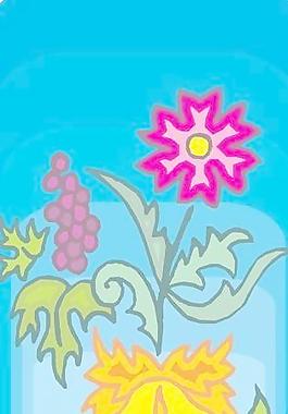 卡通矢量鮮花花朵