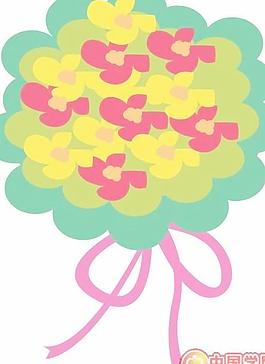 卡通鮮花