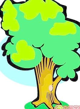 花草樹木漫畫矢量