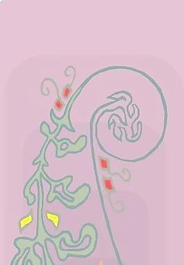 卡通矢量鮮花花朵