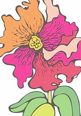 卡通矢量鮮花