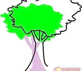 花草樹木漫畫矢量