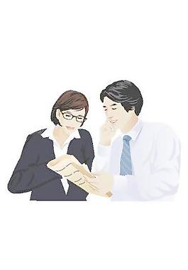 辦公人物矢量圖