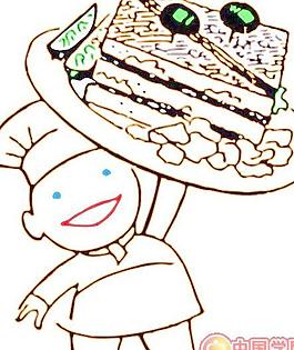 卡通廚師