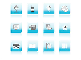 光澤圖標矢量集