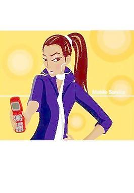 美女人物矢量圖