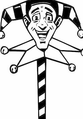 小丑漫画矢量图