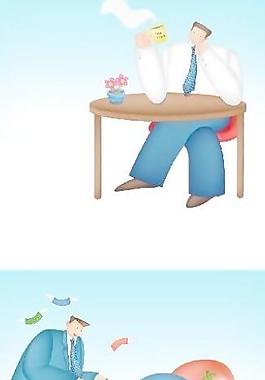 商業(yè)人物插畫矢量