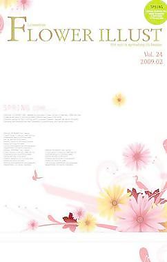 雛菊花朵主題矢量素材