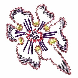繡花 花朵 花紋 免費(fèi)素材