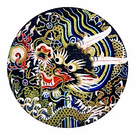 绣花 图腾 民族 龙 免费素材