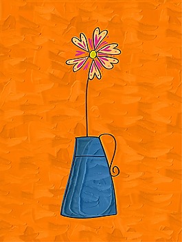 鮮花油畫
