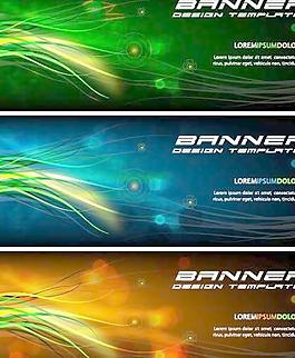 幻彩banner矢量圖下載