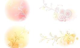 韓國可愛花紋矢量圖下載