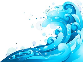 藍(lán)色的浪花