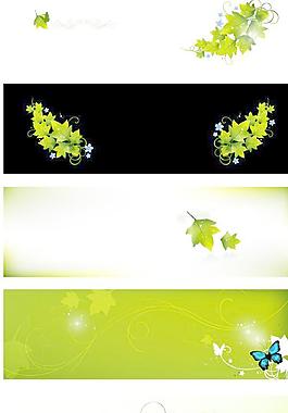 葉子與電視機矢量圖下載