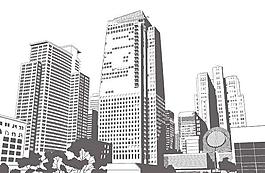城市建设建筑矢量图下载