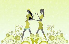 性感美女矢量圖下載