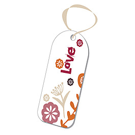 吊牌 文字 英文 花紋 花朵 免費(fèi)素材