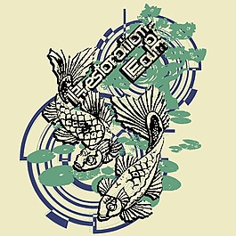 印花矢量圖 圖文結(jié)合 文字 英文 魚 免費(fèi)素材