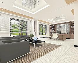 辦公室效果圖圖片