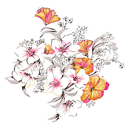 位圖 藝術(shù)效果 水彩 花卉 免費素材