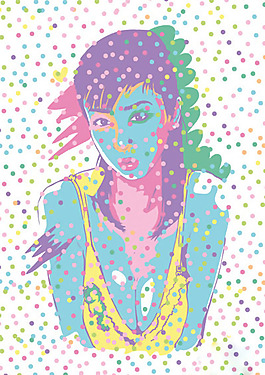 位圖 插畫 時(shí)尚插畫 人物插畫 時(shí)尚插畫 免費(fèi)素材