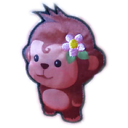 貼布 猴子 花朵 免費(fèi)素材