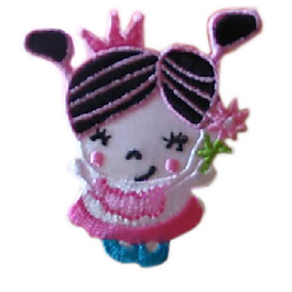 貼布 女孩 花朵 皇冠 免費(fèi)素材