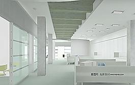 辦公室裝修效果圖素材圖片