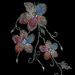燙鉆 花朵 免費(fèi)素材