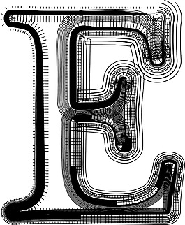 字體說明字母E