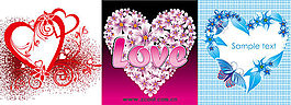 LOVE愛(ài)情愛(ài)心矢量素材