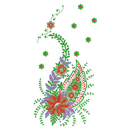 繡花 植物 花卉 花朵 樹葉 免費(fèi)素材