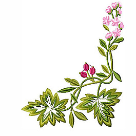繡花 植物 花卉 花朵 樹葉 免費(fèi)素材