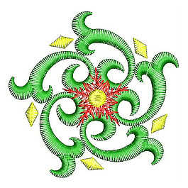 繡花 花卉 花朵 花紋 免費(fèi)素材