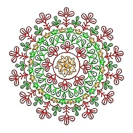 繡花 花卉 花朵 花紋 免費(fèi)素材