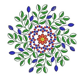 繡花 花卉 花朵 花紋 免費(fèi)素材