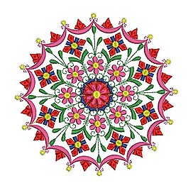 繡花 花卉 花朵 花紋 免費(fèi)素材