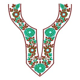 繡花 花卉 花朵 花紋 領邊 免費素材