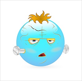 微笑符號面矢量-萬圣節(jié)的僵尸
