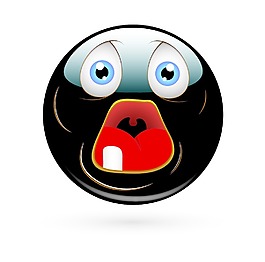震驚的笑臉表情