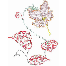 繡花 花卉 免費(fèi)素材