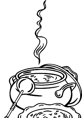 煮在鍋里的湯
