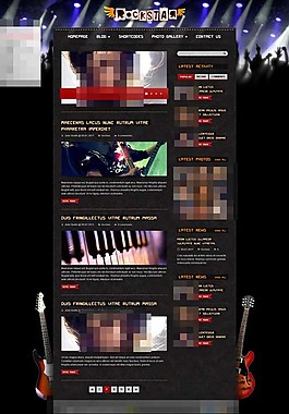 牛皮背景音樂盛典專題模板