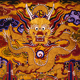 绣花 图腾 龙 民族 免费素材