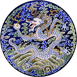 绣花 图腾 龙 民族 免费素材