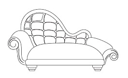 現(xiàn)代沙發(fā)矢量形狀