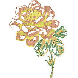 繡花 十字繡 花紋 花朵 免費(fèi)素材