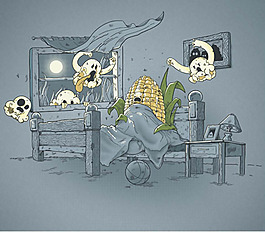 位圖 插畫(huà) 插畫(huà)師 MadCobra 幽靈 免費(fèi)素材